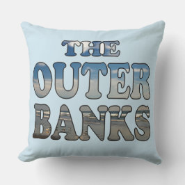 アウターバンクスビーチ文字 クッション