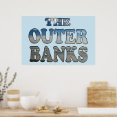 アウターバンクスビーチ文字 ポスター (キッチン)