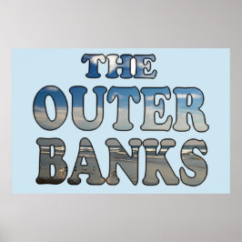 アウターバンクスビーチ文字 ポスター