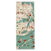 アウターバンクスヴィンテージマップワインバッグ ワインギフトバッグ (裏面)