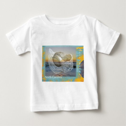 アウターバンクスNorth Carolina Seashell & Surf ベビーTシャツ (正面)