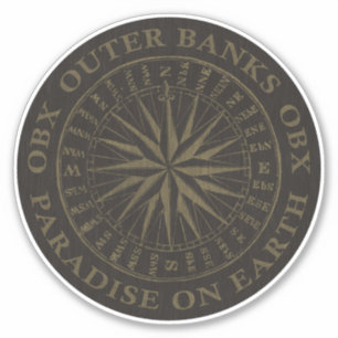 アウターバンクスOBXパラダイスオンアース金ゴールドブラック シール