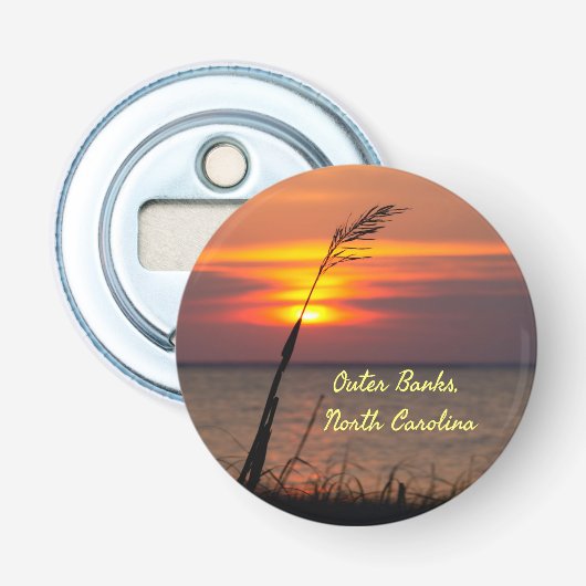 アウターバンクノースカロライナビーチサンセットオレンジスカイ 栓抜き (正面)