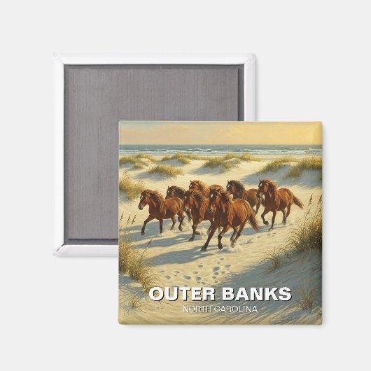 アウターバンクノースカロライナ旅行 マグネット (正面/裏面)