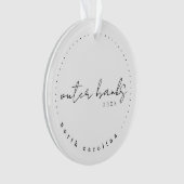 アウターバンクノースカロライナ旅行USAシンプル オーナメント (正面)