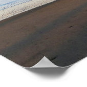 アウターバンクノースカロライナOBXアバロン魚釣り桟橋 ポスター (角)