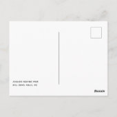 アウターバンクノースカロライナOBXアバロン魚釣り桟橋 ポストカード (裏面)