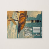 アウターバンクNCヴィンテージ旅行 ジグソーパズル (横)