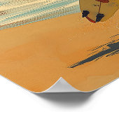 アウターバンクNCヴィンテージ旅行 ポスター (角)