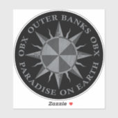 アウターバンクOBXシルバーピューターブラックヴィンテージ シール (シート)