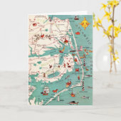 アウター・バンクスのビーチのグリーティングカード カード (黄色い花)