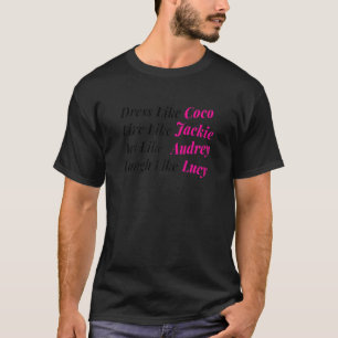 アウダーのようなジャッキーのように生きている女性のドレス Tシャツ