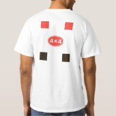 アウディクアトロラリーの装飾 Tシャツ (裏面)