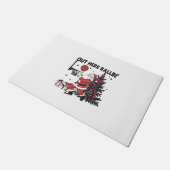 アウトここボールバスケットボールスポーツクリスマスクリスマス ドアマット (アングル)