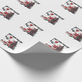 アウトここボールバスケットボールスポーツクリスマスクリスマス ラッピングペーパー (角)