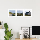 アウトでSconset, Nantucket, Massachusetts Triptych ポスター (ホームオフィス)