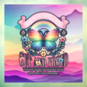 アウトと誇りを持ったゲイプライドパーティー ウィンドウサイン (シート3)