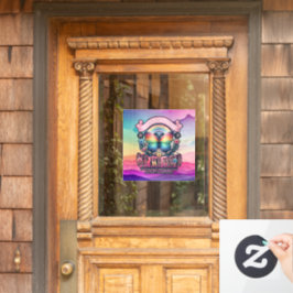 アウトと誇りを持ったゲイプライドパーティー ウィンドウサイン