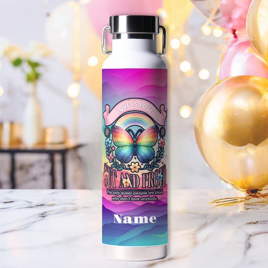 アウトと誇りを持ったゲイプライドパーティー ウォーターボトル