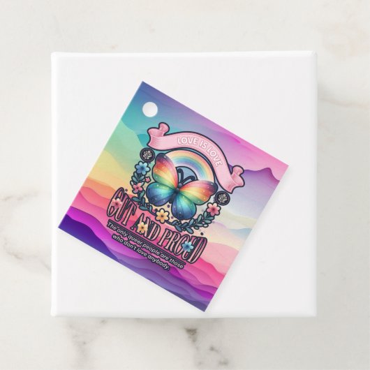 アウトと誇りを持ったゲイプライドパーティー フェイバータグ (インサイチュ)