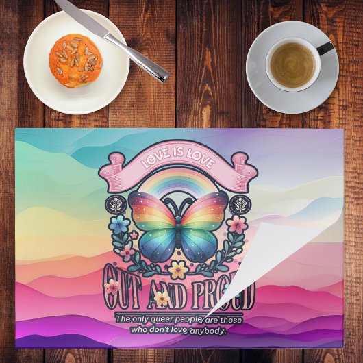 アウトと誇りを持ったゲイプライドパーティー ペーパーパッド