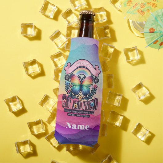 アウトと誇りを持ったゲイプライドパーティー ボトルクーラー (インサイチュ 夏)