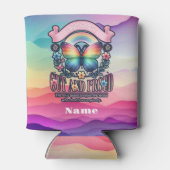 アウトと誇りを持ったゲイプライドパーティー 缶クーラー (裏面)