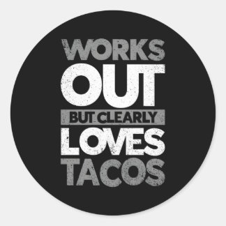 アウトアウトが明らかにタコスジムトレーニング ラウンドシール