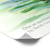 アウトアットシーブイの水の色のスケッチプリント ポスター (角)