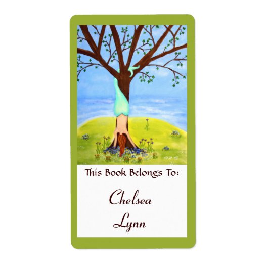 「アウトオブウォーター」マーメイドアートブックラベル ラベル (正面)