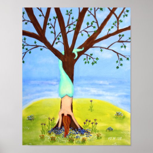 "アウトオブウォーター"マーメイド全出血プリント ポスター (正面)