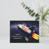 アウトオブザワールドレトロロケットキッズバレンタイン シーズンポストカード (スタンド正面)