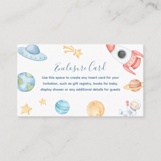 アウトオブザワールド宇宙カスタム エンクロージャーカード (正面)