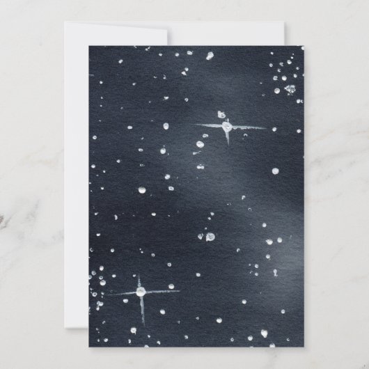 アウトオブザワールド宇宙宇宙飛行士ガール招待状 招待状 (裏面)