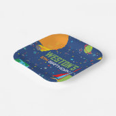 アウトオブザワールド宇宙誕生日紙プレート ペーパープレート (傾斜あり)