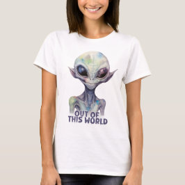 アウトオブザワールド銀河系エイリアンUfo Tシャツ