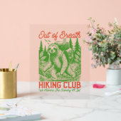 アウトオブブレススロッおもしろいスハイキングクラブ アクリルサイン (ウェディング)