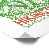 アウトオブブレススロッおもしろいスハイキングクラブ ポスター (角)