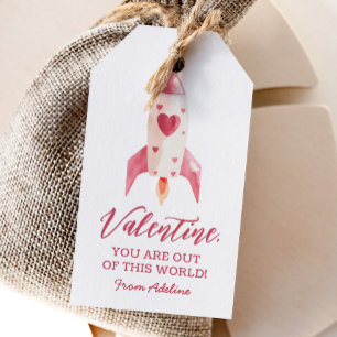 アウトオブthis world宇宙キッズバレンタインデー ギフトタグ