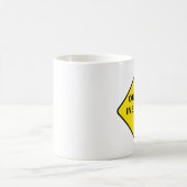 アウトクロップ検査警告標識 コーヒーマグカップ (中央)