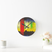 アウトサイダープリント壁時計 ラウンド壁時計 (ホーム)