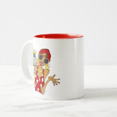 アウトシャインキャンドルマンガ誕生日マグカップ ツートーンマグカップ (正面左)