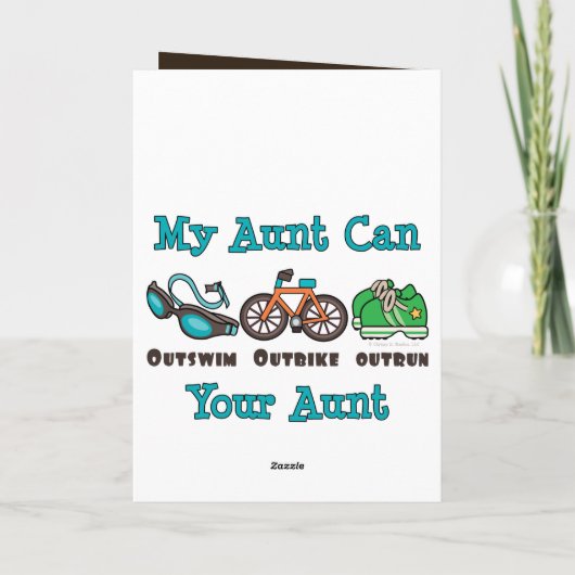 アウトスイムアウトバイクアウトルントリアスロンノートカード カード (裏面)