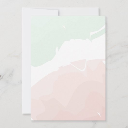 アウトスイートガールワンファーストメロンファースト誕生日招待状 招待状 (裏面)