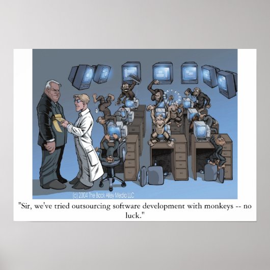 アウトソーシングが悪くなった ポスター (正面)