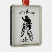 アウトタザウェイローディマウンテンバイク メタルオーナメント (右)