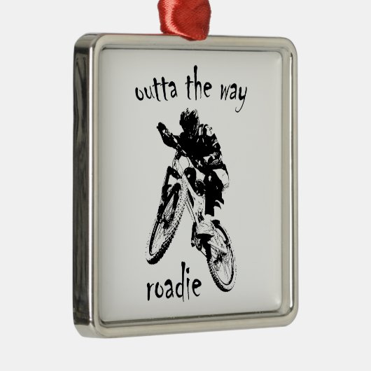 アウトタザウェイローディマウンテンバイク メタルオーナメント (右)