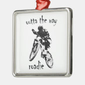 アウトタザウェイローディマウンテンバイク メタルオーナメント (左)