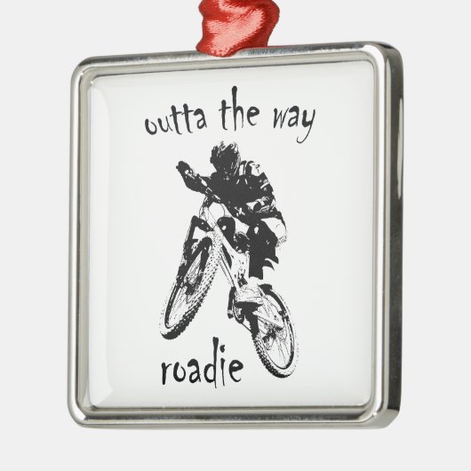アウトタザウェイローディマウンテンバイク メタルオーナメント (左)