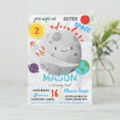 アウトター宇宙アドベンチャーダイバーズ誕生日招待状 (スタンド正面)